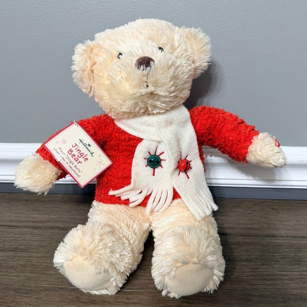 Hallmark Jingle Bear Musical Christmas Plush
